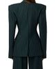 Naked Wardrobe Naked Wardrobe Pinstriped Suited Blazer - 2