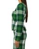 Naked Wardrobe Naked Wardrobe Plaid Boucle Peplum Blazer - 3