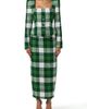 Naked Wardrobe Naked Wardrobe Plaid Boucle Peplum Blazer - 5