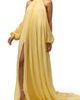 Naked Wardrobe Naked Wardrobe Pleated Chiffon Halter Maxi Dress - 4