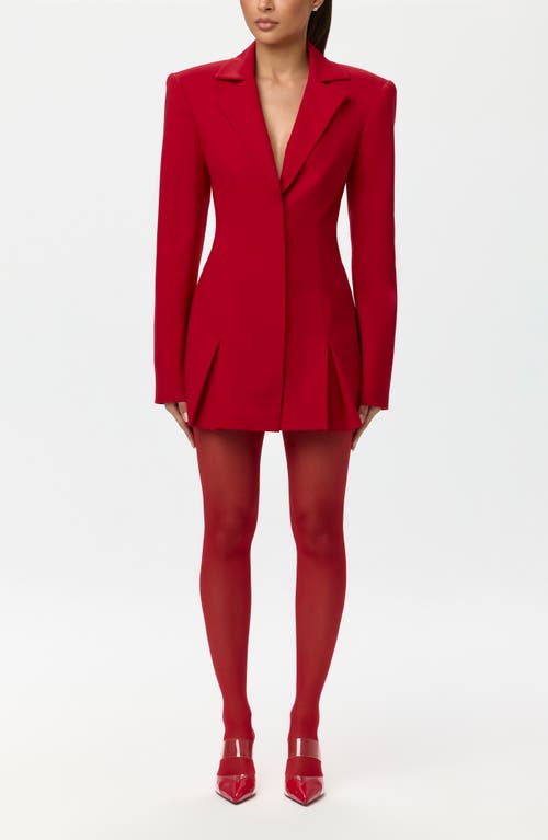 Naked Wardrobe Naked Wardrobe Pleated Long Sleeve Suiting Blazer Minidress