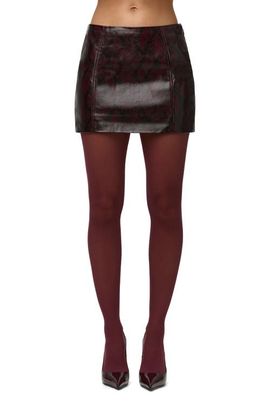 Naked Wardrobe Naked Wardrobe Python Embossed Faux Leather Miniskirt