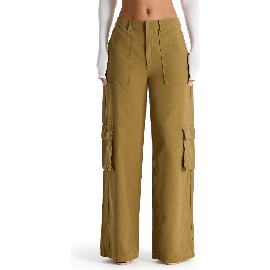 Naked Wardrobe Naked Wardrobe Relaxed Straight Leg Canvas Cargo Pants