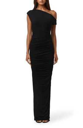 Naked Wardrobe Naked Wardrobe Ruched Off the Shoulder Maxi Dress