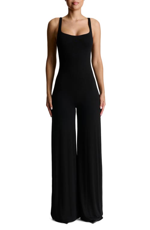 Naked Wardrobe Naked Wardrobe Sculpt Wide Leg Tank Jumpsuit