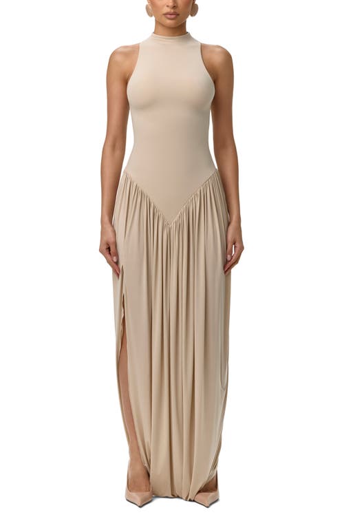 Naked Wardrobe Naked Wardrobe Sleeveless Mock Neck Maxi Dress