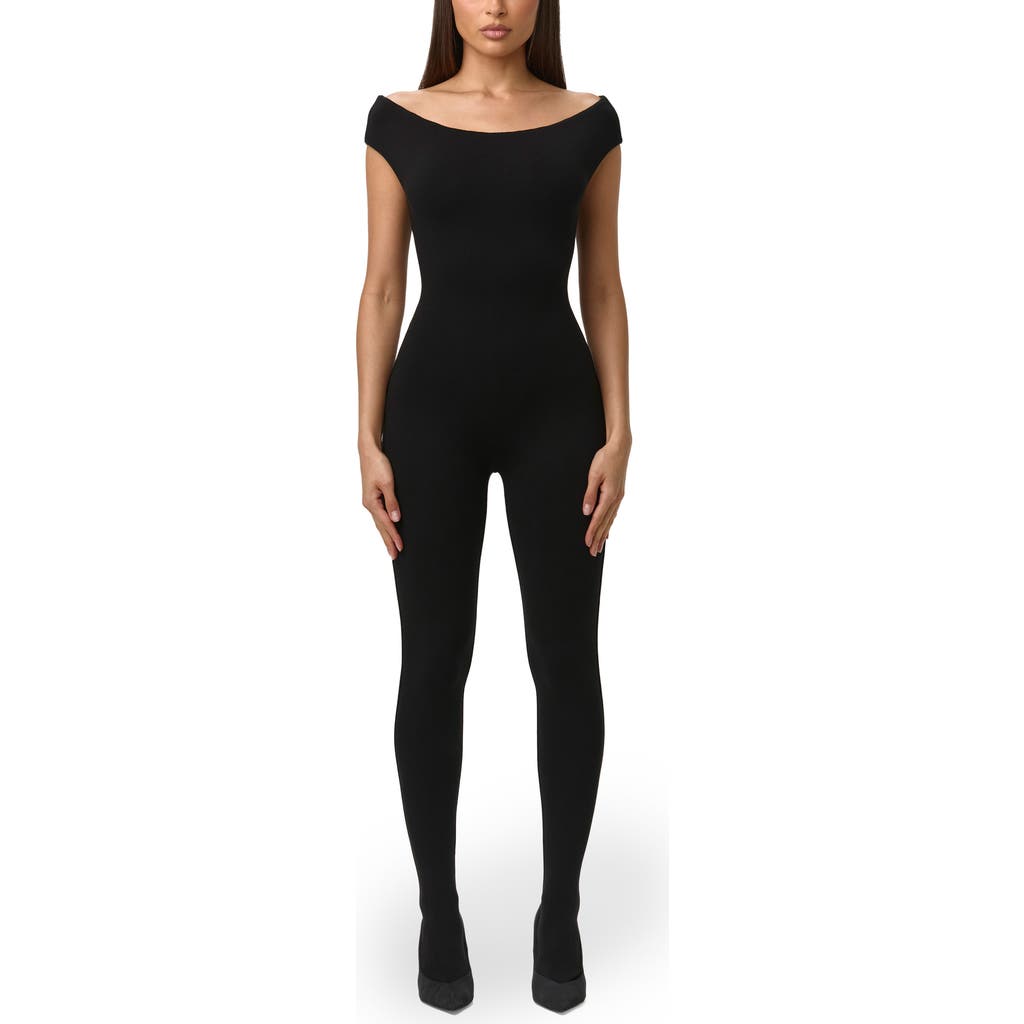 Naked Wardrobe Naked Wardrobe Smooth Off the Shoulder Jumpsuit