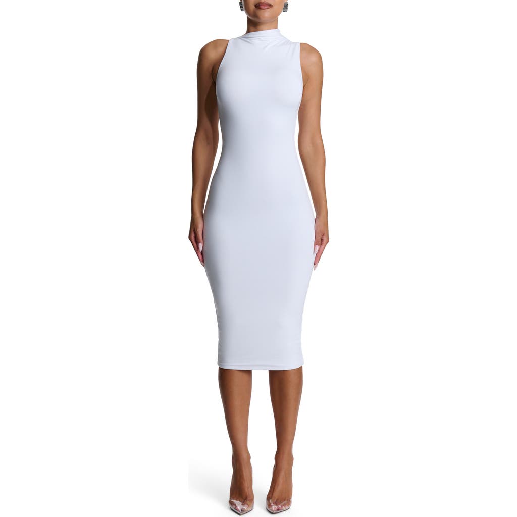 Naked Wardrobe Naked Wardrobe Smooth Sleeveless Midi Dress