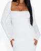 Naked Wardrobe Naked Wardrobe Squared Up Long Sleeve Body-Con Dress - 2
