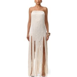knee length dresses for ladies Naked Draped Sleeve Maxi Dress  Naked Wardrobe