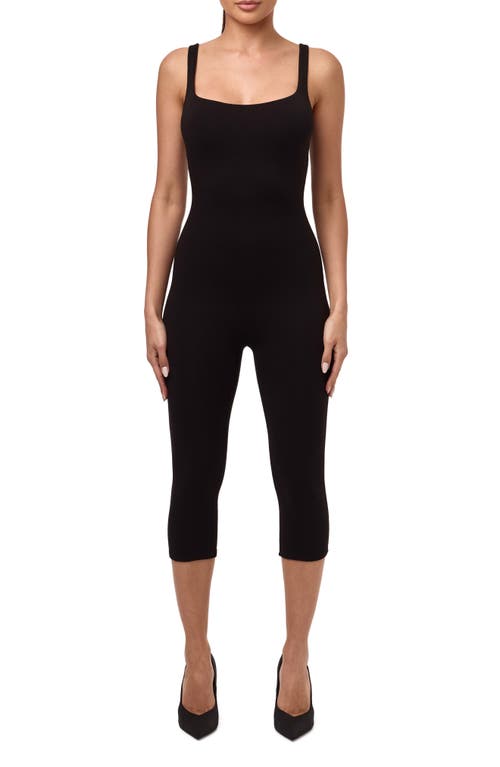 Naked Wardrobe Naked Wardrobe Stretch Jersey Capri Jumpsuit