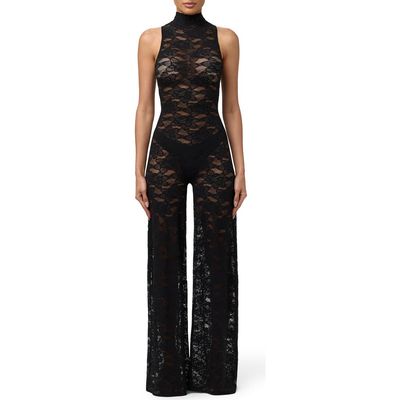 Naked Wardrobe Naked Wardrobe Stretch Lace Jumpsuit