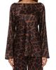 Naked Wardrobe Naked Wardrobe Stretch Silk Long Sleeve Top - 1