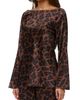 Naked Wardrobe Naked Wardrobe Stretch Silk Long Sleeve Top - 4
