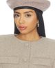 Naked Wardrobe Naked Wardrobe Suiting Chevron Beret - 1