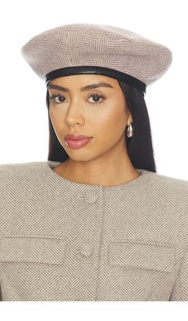 Naked Wardrobe Naked Wardrobe Suiting Chevron Beret