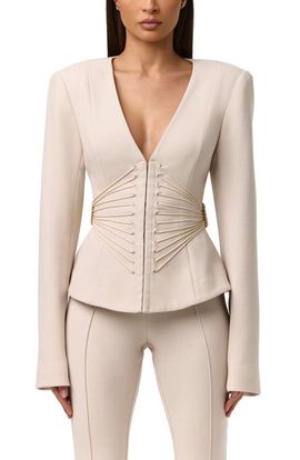 Naked Wardrobe Naked Wardrobe Suiting Corset Blazer