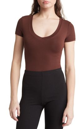 Naked Wardrobe Naked Wardrobe The NW V-Neck Bodysuit