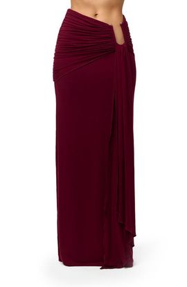 Naked Wardrobe Naked Wardrobe U-Wire Ruched Maxi Skirt