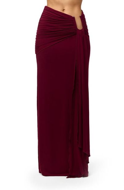 Naked Wardrobe Naked Wardrobe U-Wire Ruched Maxi Skirt