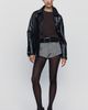 Naked Wardrobe Wool Blend Herringbone Shorts - 4