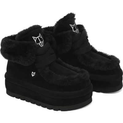 Naked Wolfe Naked Wolfe Bambi Black Suede/Shearling