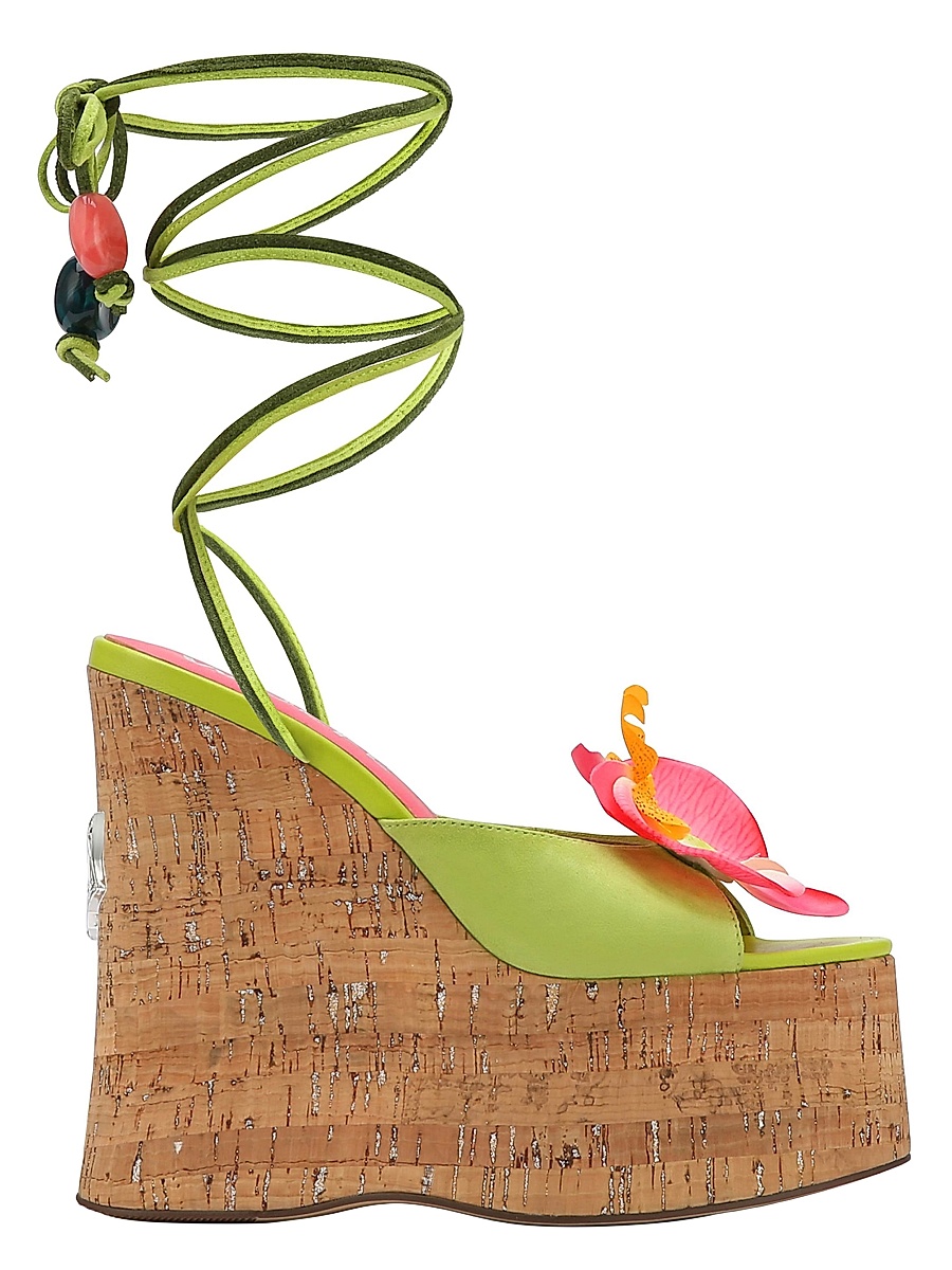 Naked Wolfe - Women's Sunflower Kid Suede Wedges