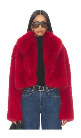 Nakedvice Nakedvice The Delaney Cropped Fur Jacket