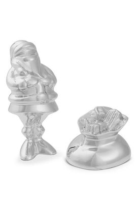 Nambé Nambé Mini Santa & Gift Bag Figurine Set