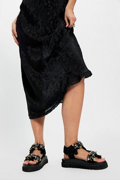 Nan-Ku Couture Kaleidoscope Embellished Sport Sandals