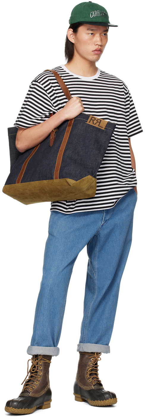 nanamica - Black & White COOLMAX T-Shirt