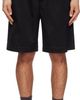nanamica nanamica Black Double Pleated Chino Shorts - 1