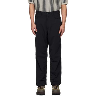 nanamica nanamica Black OOAL ALPHADRY 5Pocket Trousers
