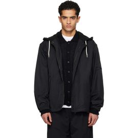 nanamica nanamica Black OOAL Nylon Twill Hooded Jacket