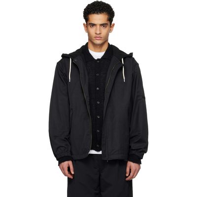 nanamica nanamica Black OOAL Nylon Twill Hooded Jacket