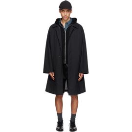 nanamica nanamica Black Packable Balmacaan Coat