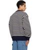 nanamica nanamica Navy & Off-White Mock Neck Stripe Sweater - 3