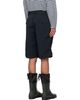 nanamica nanamica Navy OOAL ALPHADRY Double Pleat Shorts - 3