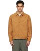 nanamica nanamica Tan OOAL Ultrasuede Short Faux-Suede Jacket - 1