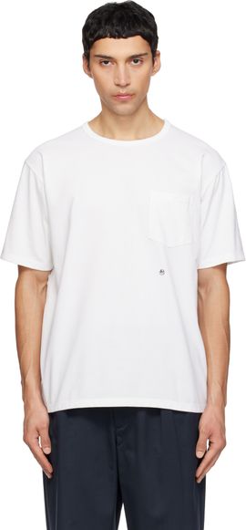 nanamica nanamica White COOLMAX Jersey Pocket T-shirt