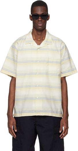 nanamica nanamica Yellow Open Collar Pique S/S Shirt