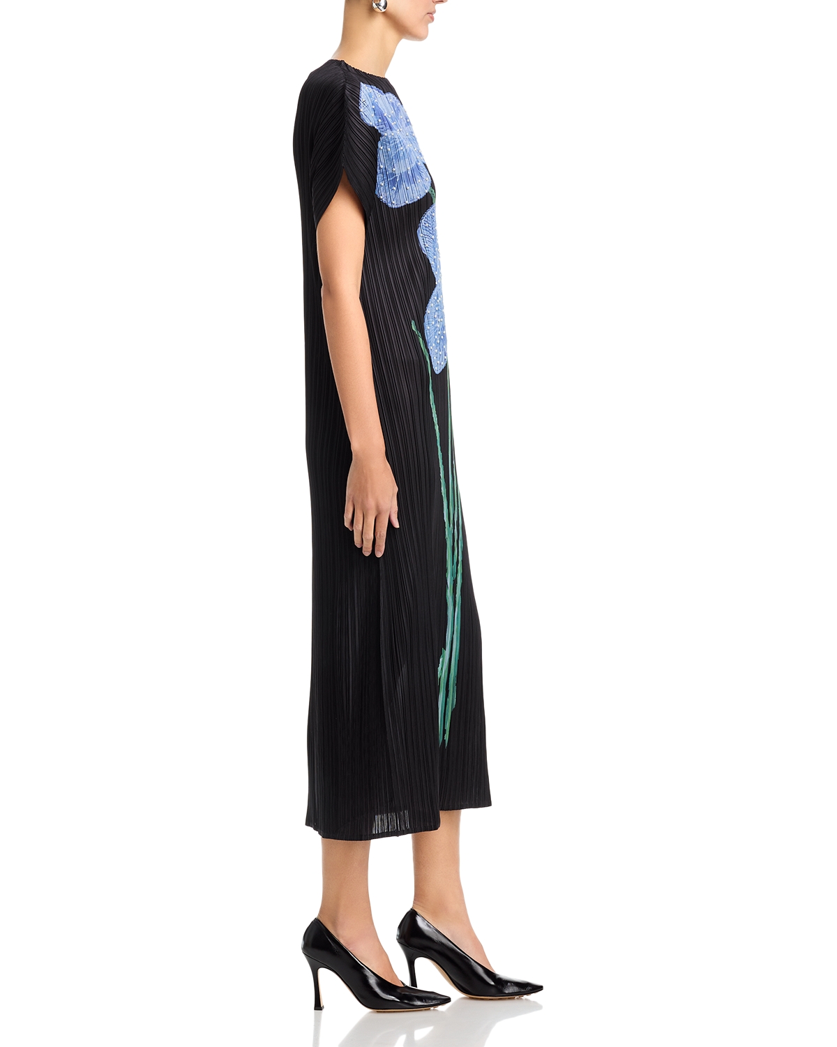 nancy yang mandarin collar midi dress Mandarin Collar Midi Dress