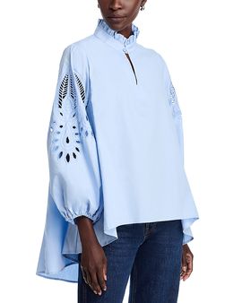 Nancy Yang Nancy Yang Embroidered Sleeve Top