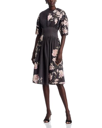 nancy yang floral shirt dress gown Nancy Yang Floral Dress MSRP $165