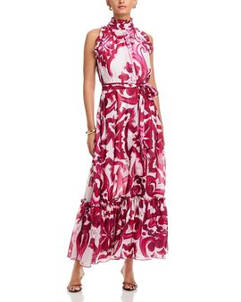 Nancy Yang Nancy Yang Floral Halter Dress