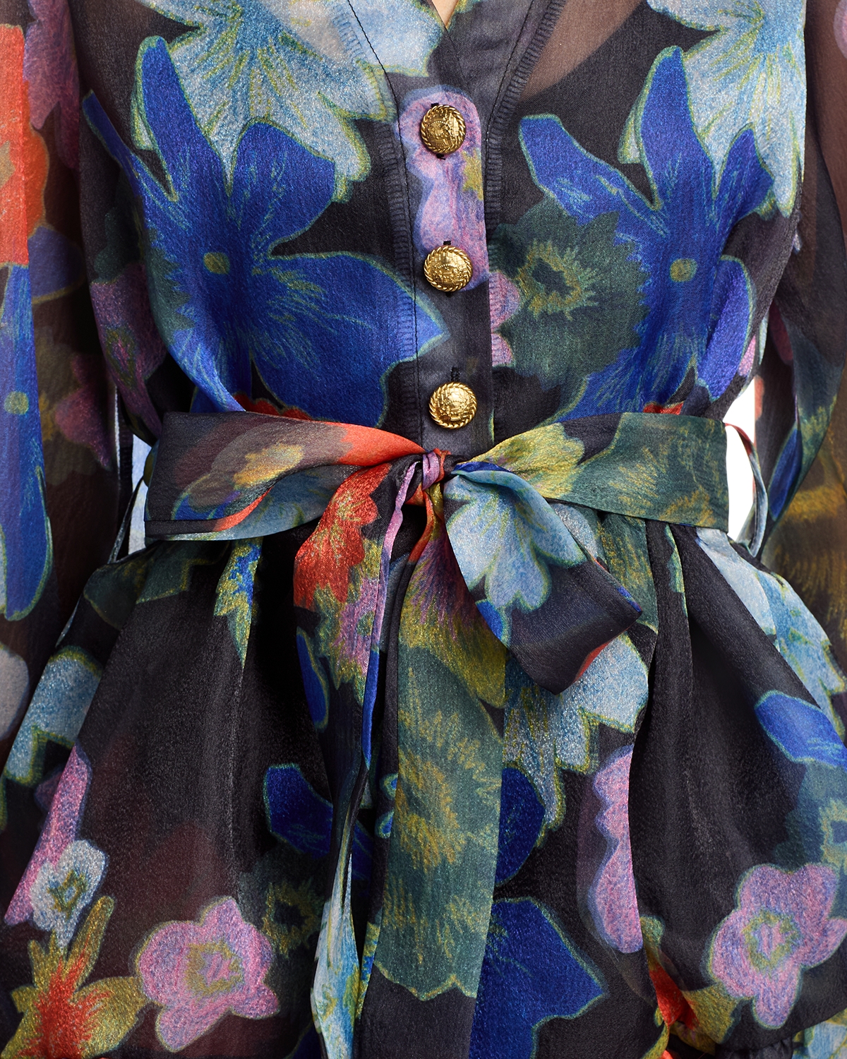 nancy yang floral print shirt dress Nancy Yang