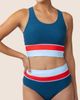 Nani Nani Cut Back Crop Swim Top - 1