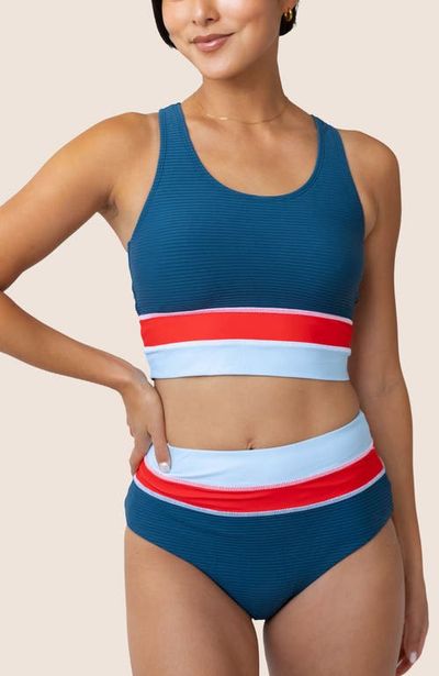 Nani Nani Cut Back Crop Swim Top