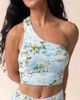 Nani Nani One Shoulder Crop Swim Top - 1