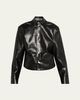 Nanushka Bogna Long-Sleeve Alt-Leather Shirt - 1
